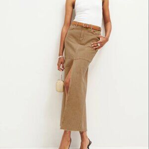 Reformation Maxi Denim Skirt